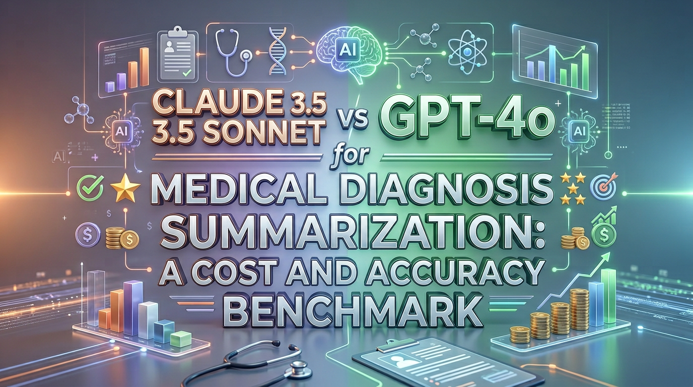 Claude 3.5 Sonnet vs GPT-4o for Medical Diagnosis Summarization: A Cost and Accuracy Benchmark