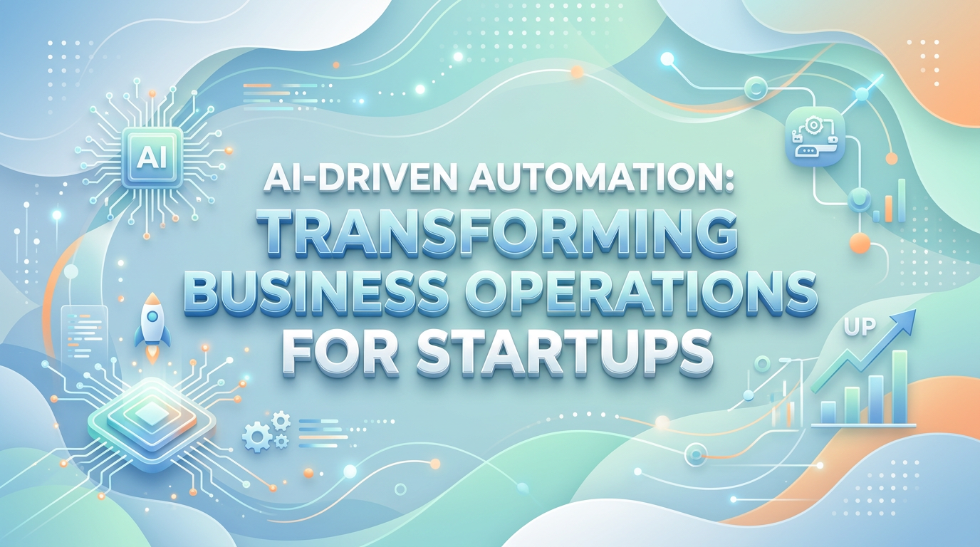 AI-Driven Automation: Transforming Business Operations for Startups