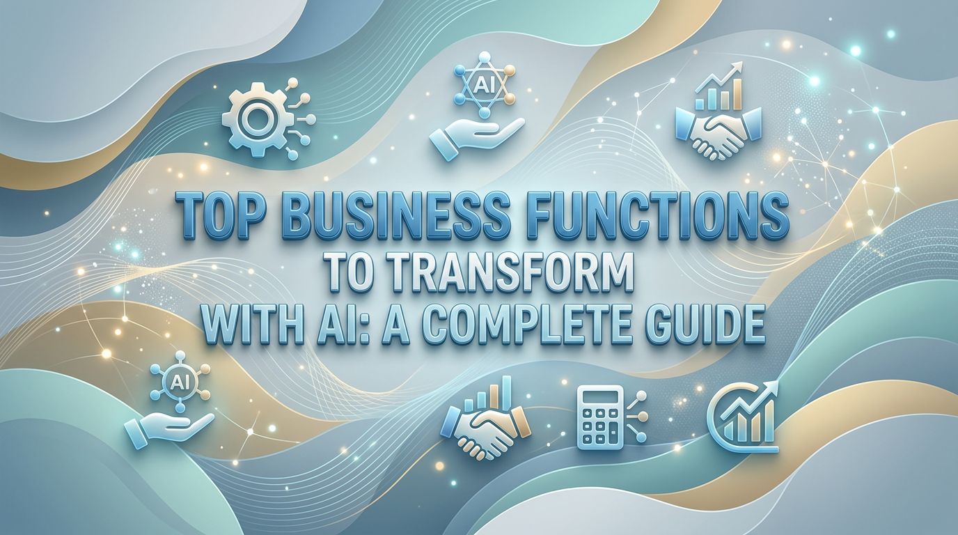 Top Business Functions to Transform with AI: A Complete Guide