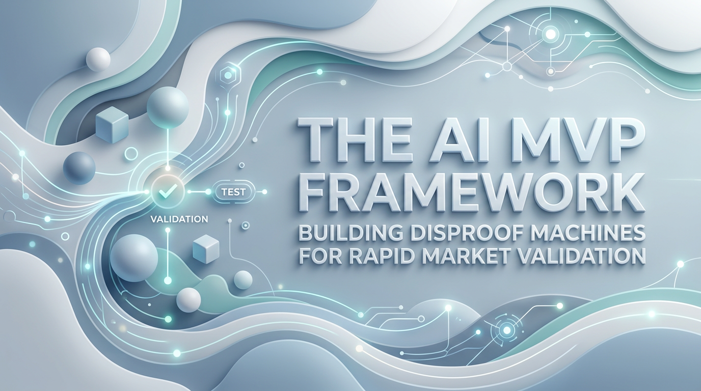 The AI MVP Framework: Building Disproof Machines for Rapid Market Validation