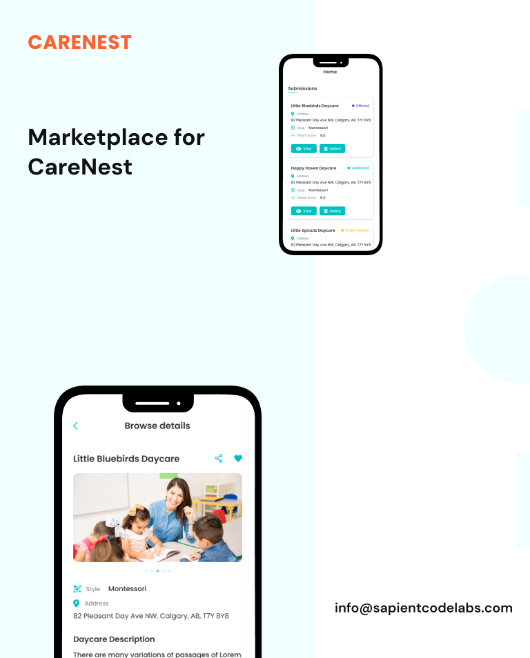 Marketplace for Daycares and Parents