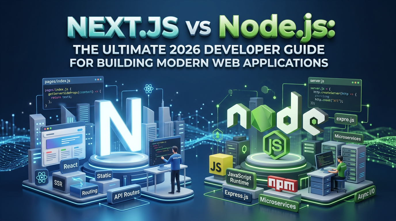 Next.js vs Node.js: The Ultimate 2026 Developer Guide for Building Modern Web Applications