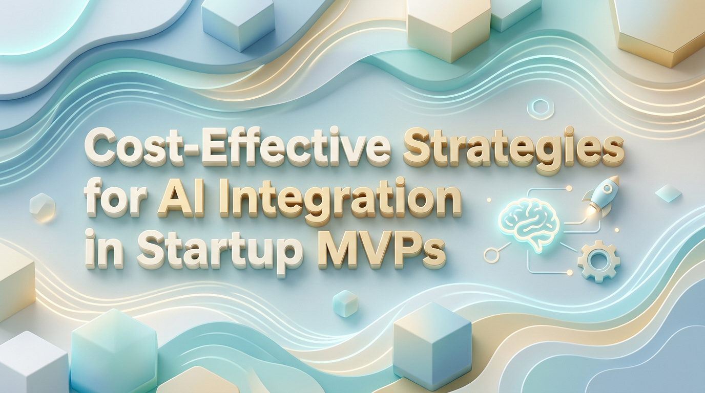 Cost-Effective Strategies for AI Integration in Startup MVPs
