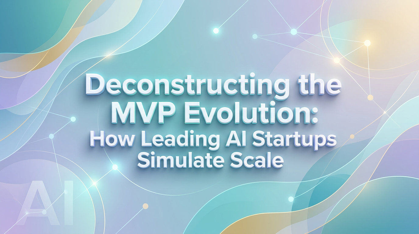 Deconstructing the MVP Evolution: How Leading AI Startups Simulate Scale