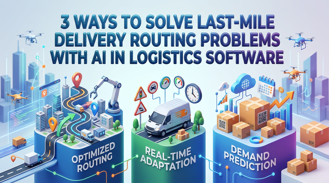3 Ways to Solve Last-Mile Delivery Routing Problems with AI in Logistics Software