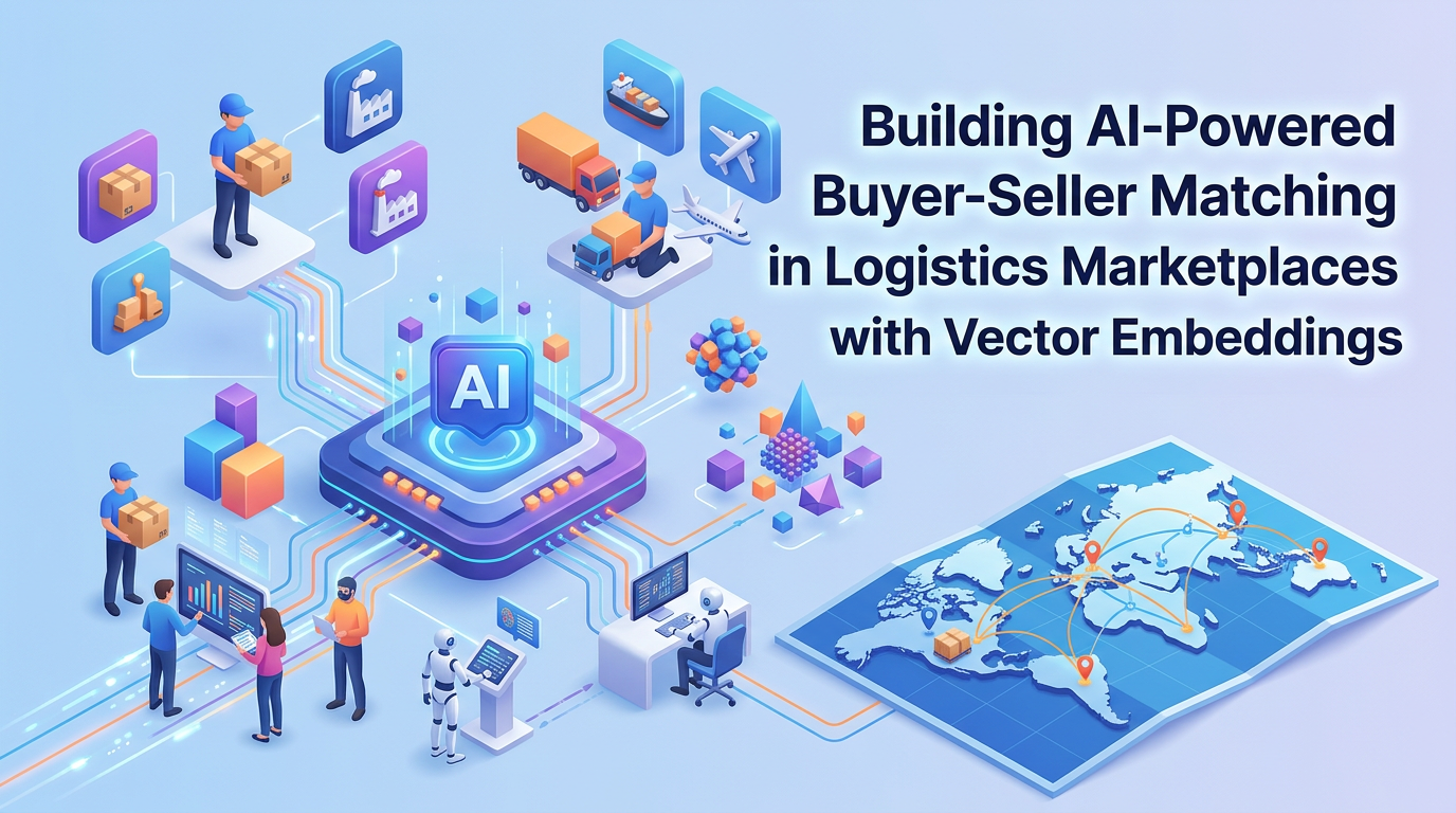 Building AI-Powered Buyer-Seller Matching in Logistics Marketplaces with Vector Embeddings