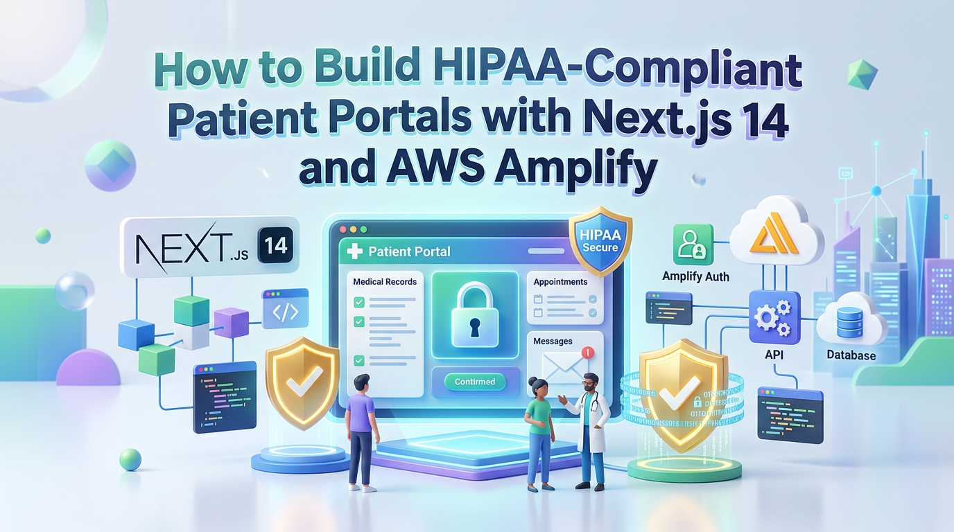 How to Build HIPAA-Compliant Patient Portals with Next.js 14 and AWS Amplify