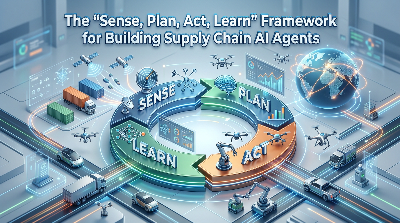 The Sense, Plan, Act, Learn Framework for Building Supply Chain AI Agents